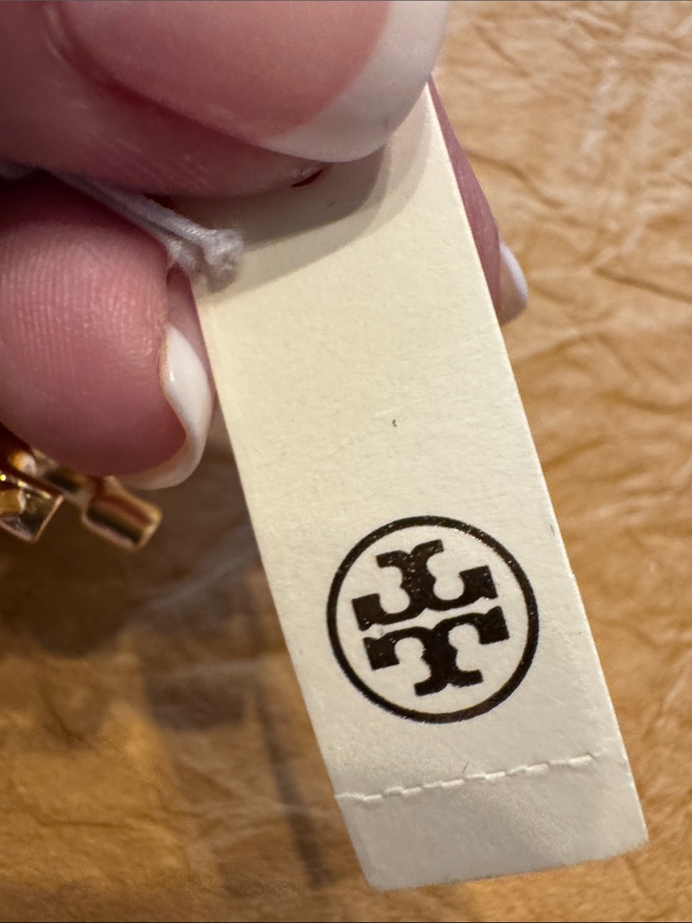 Tory Burch Gold Logo Charm Chain Bracelet - Picture 14 of 14